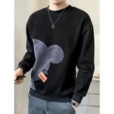 Street Wear masculino urso moletom jaqueta Casual primavera outono topo roupa interior masculina 2024 outono camisa de f