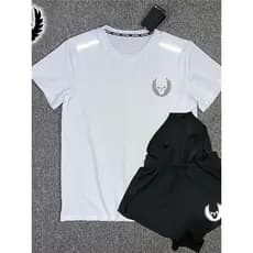 Oregon roupas de secagem rápida roupas de treinamento de manga curta terno esportivo masculino estudantes esportivos pis