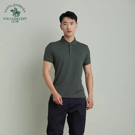 Saint Paul Camiseta masculina Slim fit de verão de manga curta Casual camisa Polo com absorção de umidade lapela respirá
