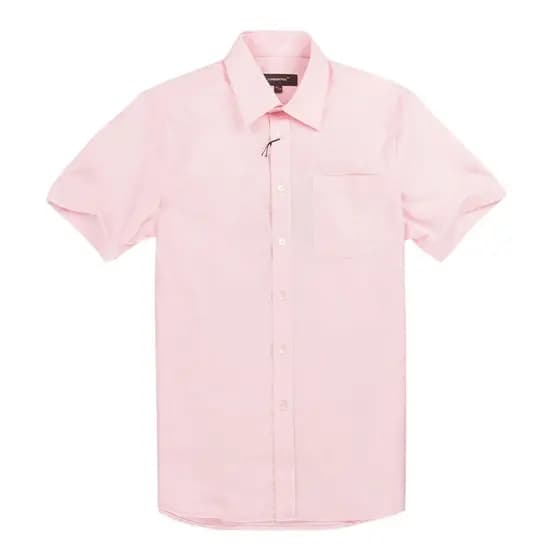 LONDRES FOG/LONDON FOG Counter Mesmo Estilo Camisa de Negócios Masculina Casual Camisa de Manga Curta Algodão Feito LS12