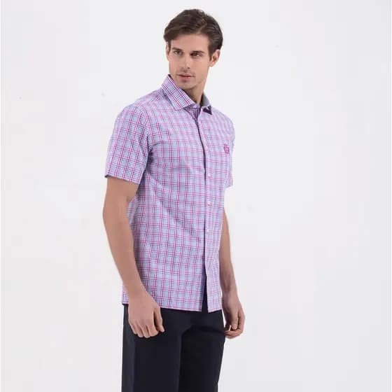 Saint Paul franquise loja verão roupas masculinas de meia-idade pai roupas versão europeia Plus Size camisa de manga cur