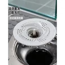 Estilo japonês redemoinho dreno de chão Anti-bloqueio filtro banheiro esgoto coletor de cabelo drenagem dreno capa ferra