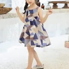 Alfaiate academia TQ45 meninas vestido padrão crianças verão colete saia versão coreana roupas infantis padrão corte