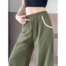 Macacão de cintura tridimensional tamanho grande feminino gordura mm100kg estilo fino mais magro olhar calças casuais ve