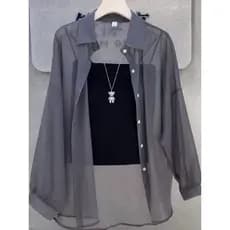 Protetor solar roupas femininas verão gelo seda respirável exterior Wear manga comprida Cardigan jaqueta 2026 novo estil