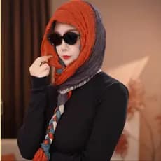 2026 novo estilo étnico torção trançado lenço de seda feminino verão protetor solar lenço elegante All-Match