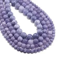 Roxo água-marinha produto Semi-acabado contas redondas contas soltas com contas de corda acessórios de cristal DIY