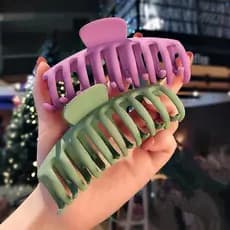 Influenciador tamanho grande banho cabelo plástico Grab clip Hairpin feminino volta cabeça clipe cocar coreia clipe supe