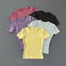 2026 novo estilo de manga curta camiseta feminina verão novo estilo senhoras correndo topo Badminton roupas esportivas s