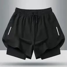 Verão esportes pista campo maratona correndo Shorts solto de secagem rápida Anti-exposição forro treinamento de Fitness