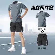 Terno esportivo masculino roupas de Fitness verão correndo roupas de secagem rápida camiseta de manga curta roupas de tr