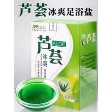 Icy Aloe Vera Banho de Pés Sal de Banho de Pés Pacote de Medicamentos para Banho de Pés Suavizante Queratina Banho de Pé