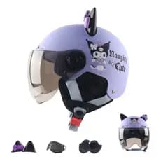 Capacete Infantil Para Motocicleta Com Desenhos Animados