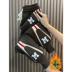2026 outono inverno novo estilo calças casuais femininas velo engrossado Sweatpants fino-ajuste