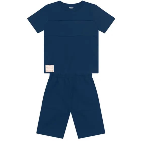 Conjunto infantil menino em moletinho Mundi