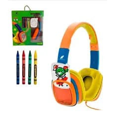 Fone de Ouvido Headphone X-Cell linha Kids Infantil - Giz De Cera Para Desenhos Colorir