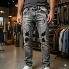 Calça Jeans Masculina Skinny Brow Jeans Jogador  Estilosa