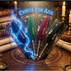 Caneta Pena Mágica Harry Potter - Caneta Esferográfica Pena Harry Potter