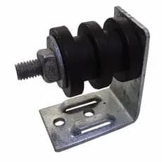 Suporte DMP com Roldana de PVC 2 Canais e Parafuso PR-60