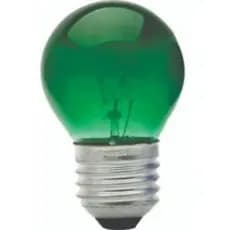 Kit 10 Lâmpada Bolinha 15w 220v E27 Verde Decorativa