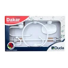 Kit Completo Acessórios para Banheiro Dakar ABS Branco 5PCS - DUDA