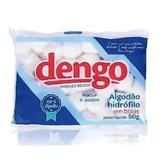 Algodão Hidrófilo em Bolas 50G p/ Remoção Maquiagem, esmaltes e Curativos - Dengo GNT Premium
