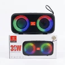 Caixa de Som Bluetooth Kapbom KA-8053 30W RGB TWS Preto Azul Vermelho Portátil Forte Som Original