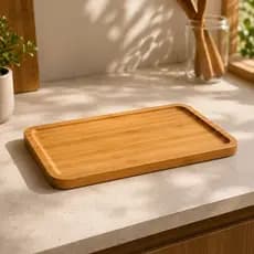 🥨🌿 Petisqueira Bambu Retangular 26cm 🍽️ Bandeja para Petiscos, Frios, Aperitivos e Mesa Posta