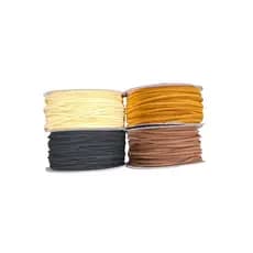 Fio Camurça Suede 3mm 50m Pulseira Colar Bijuteria Artesanato Cordão Couro Sintético DIY