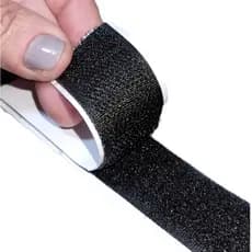 Velcro Adesivo 16mm Preto 1m a 5m Fita Dupla Face Fixar Espelho Quadro Tapete Sem Furo Parede