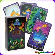 Cartas de Tarô Vilões da Disney - Villains Tarot Deck – 78 Cartas Baralho Completo