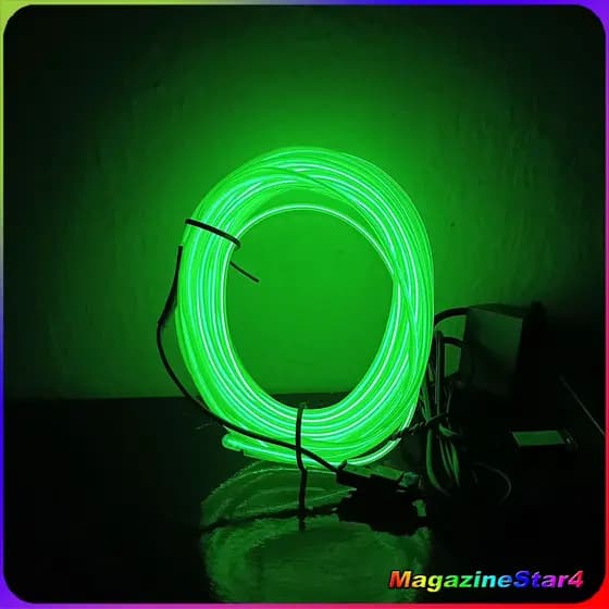 🚗 Fita LED Neon para Interior do Carro Luz Ambiente Painel USB 5V