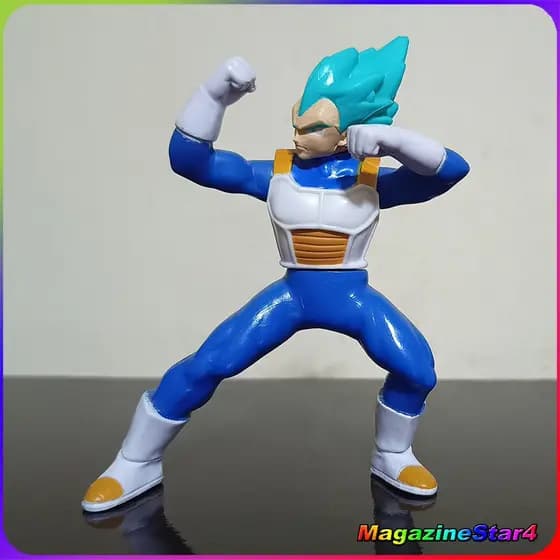 Boneco Vegeta Super Saiyajin Azul | Miniatura Colecionável