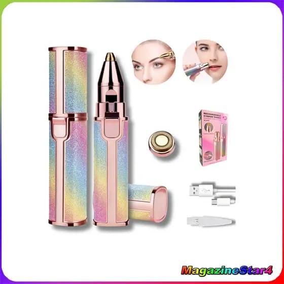 ✨ Depilador Facial 2 em 1 Recarregável Buço e Sobrancelha Sem Dor