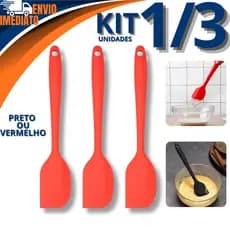 Espátula Pão Duro Grande De Silicone 27cm 1/2/3 Livre BPA Culinaria Confeitaria Utensilio Cozinha