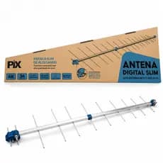 Antena Tv Digital 4K Externa UHF Digital Log 16 - 34 Elementos Residencial Televisão Conversor Sinal