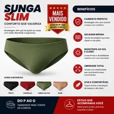 Sunga slim masculina para praia