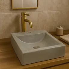 Cubas de Concreto de Sobrepor Resinadas para Banheiro com Acabamento Impermeável – Elegância e Durabilidade