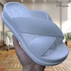 Chinelo Puff Plataforma Nuvem Confortável Macio Primavera Verao