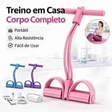 Elástico de Exercício com Apoio para Pés para Maior Estabilidade