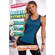 Regata Fitness Feminina Dry Fit Premium Multicores Academia Conforto Total
