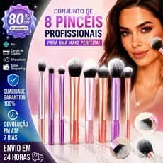 Conjunto De Pincéis De Maquiagem Profissional De Alta Qualidade , 8 Peças , Pó Solto , Blush , Ferramentas