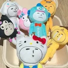 Limitado Yukio Boneca Feia Cos Sanrio Série De Pelúcia Diversão Olá Kitty Melodia Kuromi Saco Pingente Chaveiro Charme P