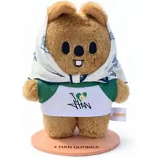 Boneca De Pelúcia Magnética Skzoo Com Base De Suporte Roupas-Figura Colecionável De Animal Fofo Para Mesa E Mochila (5 P