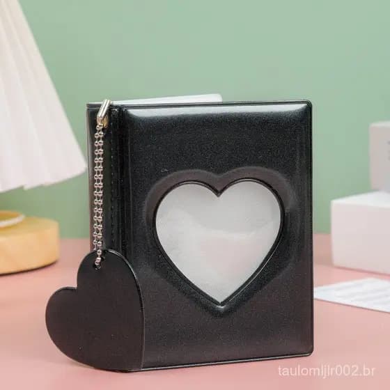 Álbum De Fotos Oco Amor Coração Capa Photocard Titular Instax Mini Para Cartões Coletar Livro-3 Polegada