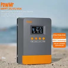 Controlador de carregamento solar MPPT 25A / 35A / 45A 12V / 24V Identificação automática Entrada PV 100V Rastreamento d