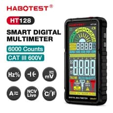 HABOTEST HT128 multímetro Digital CAT III 750V 10A Multi-função testador elétrico detecção de fio ao vivo ferramenta de