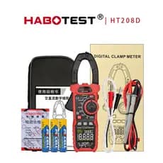 Alicate amperímetro Digital HABOTEST HT208D 6000 contando valor realmente eficaz 1.000A AC / DC CAT III 1.000V Medição d