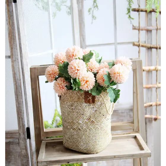 Algas tricô flores flores jardinagem vasos de flores arranjo de flores decoração exibição artesanato suculentas flores a