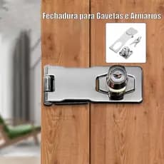 Fechadura para Gavetas e Armários 6,5 cm. 2 chaves 6 parafusos